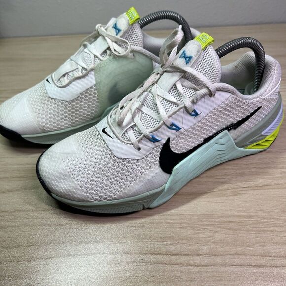 Nike Metcon 7 Sneakers Size 8.5 White Seafoam CrossFit Weightlifting Training‎ - Picture 7 of 12